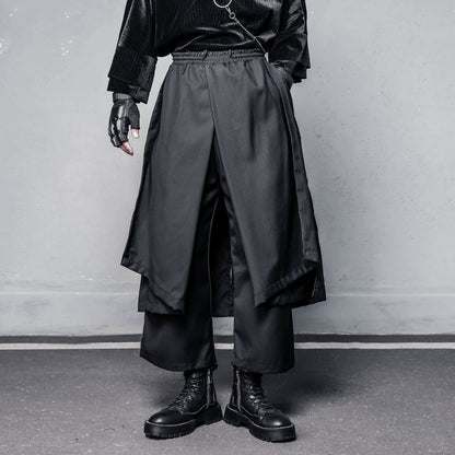 Deconstructed Multi Layer Wide Leg Trousers WN22341