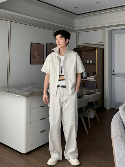 Denim Short Sleeve Shirt & Denim Jeans Setup WN20411