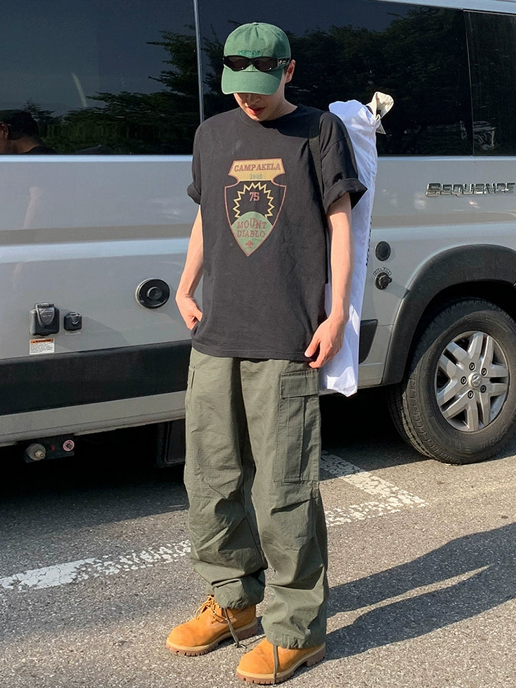 Utility Wide Leg Straight Pants WN20327