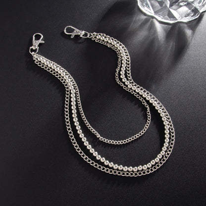 Beads Metal Pants Chain WN21067