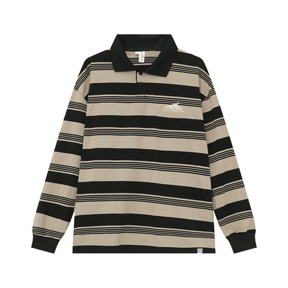 Striped Color Block Polo Shirt WN9597