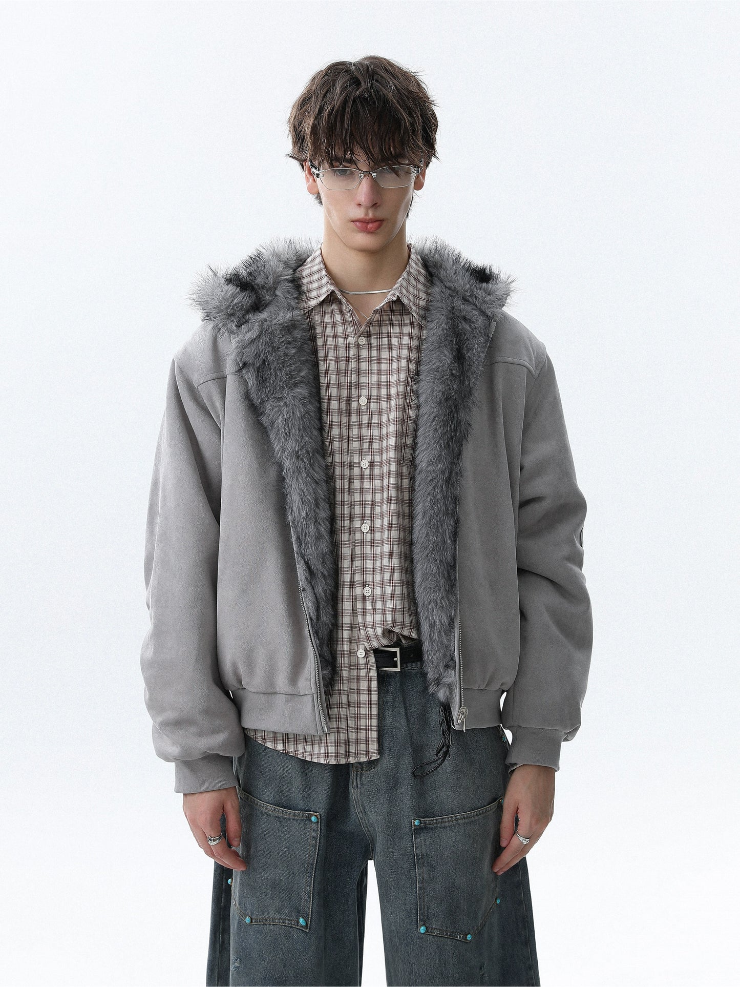 Reversible Thick Hooded Jacket WN22086