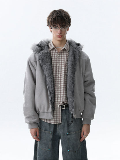 Reversible Thick Hooded Jacket WN22086