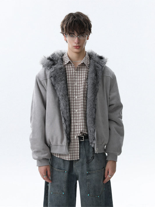 Reversible Thick Hooded Jacket WN22086