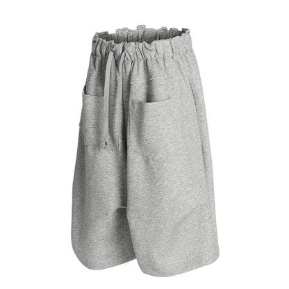 Deconstruction Wide Leg Half Sweatpants WN25969