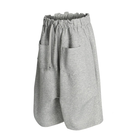 Deconstruction Wide Leg Half Sweatpants WN25969