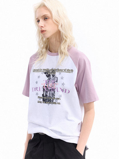 Raglan Cotton Short Sleeve T-Shirt WN27141
