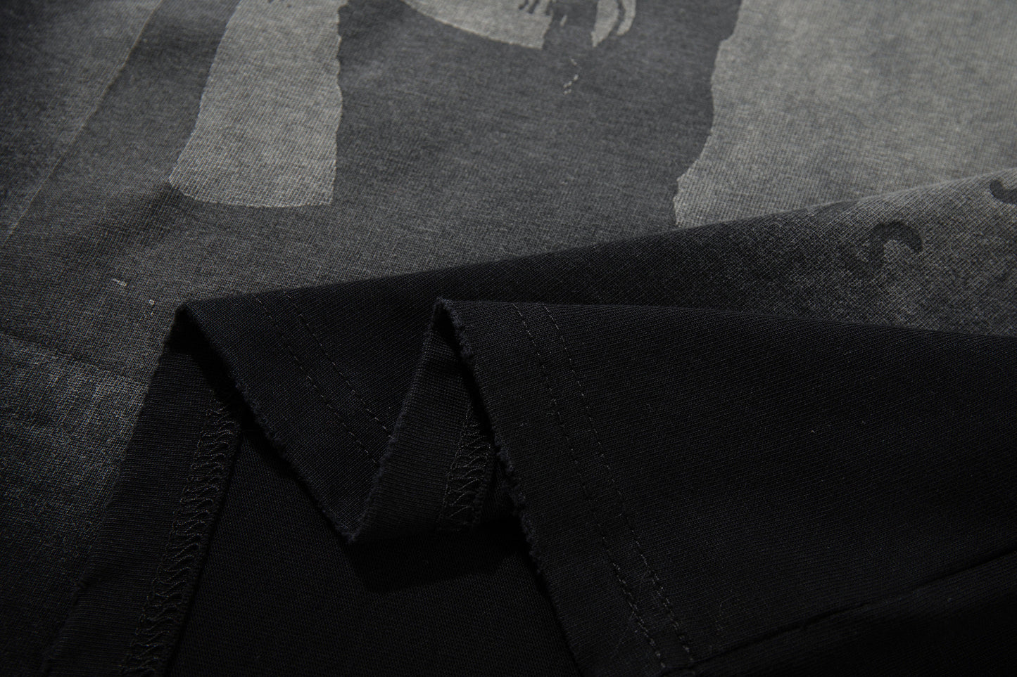 Washed Portrait Graphic Short Sleeve T-Shirt WN25490