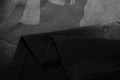 Washed Portrait Graphic Short Sleeve T-Shirt WN25490
