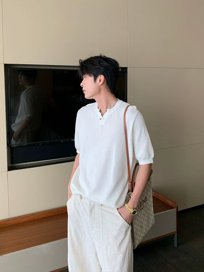 Lightweight Knit Short Sleeve T-Shirt WN20429