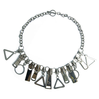 Urban Zipper Charm Necklace WN21141