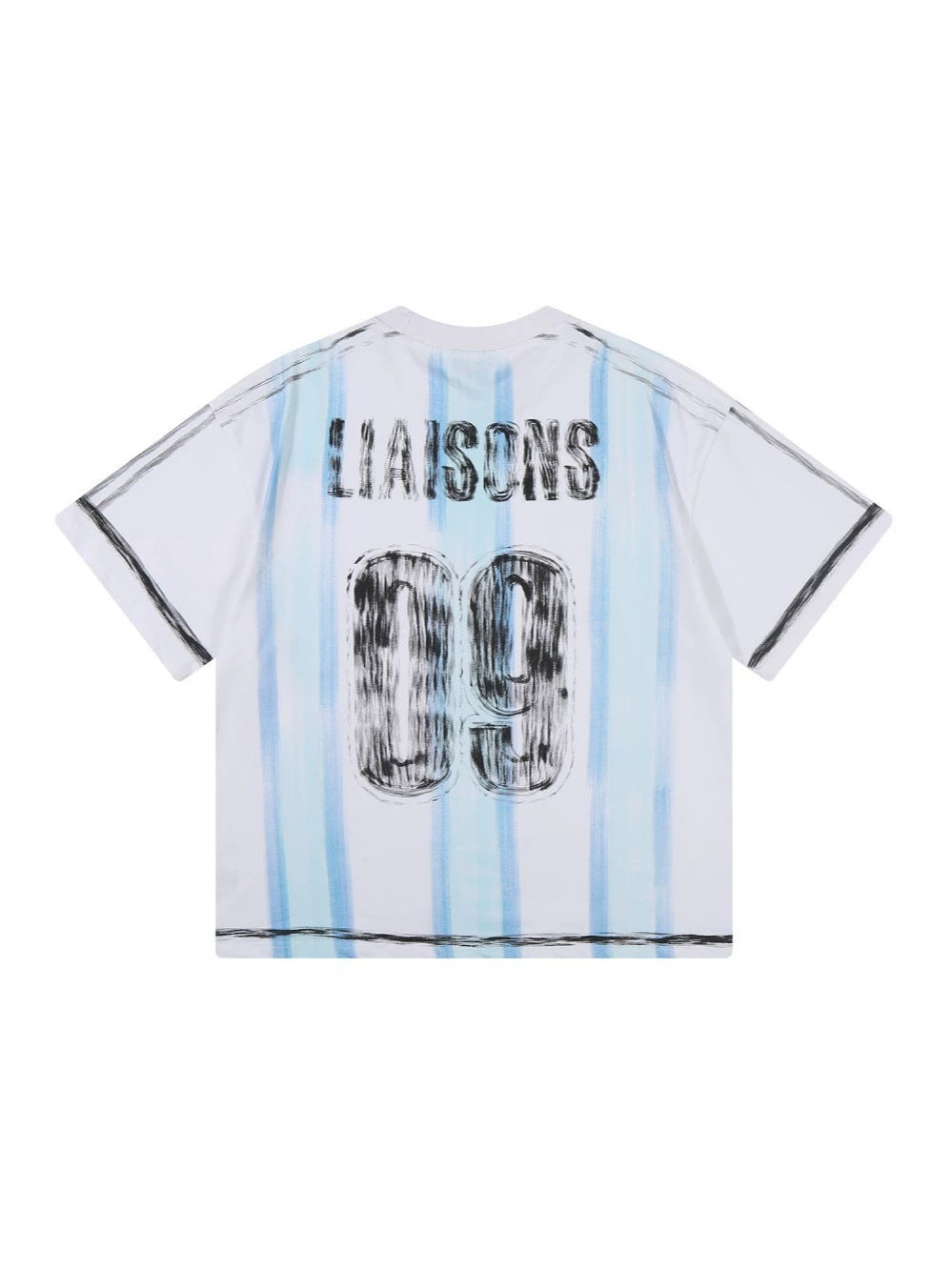Graffiti Letter Graphic Short Sleeve T-Shirt WN28048