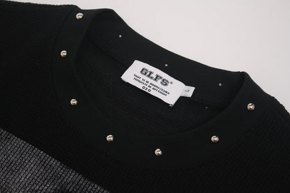 Portrait Studs Detail Short Sleeve T-Shirt WN25424