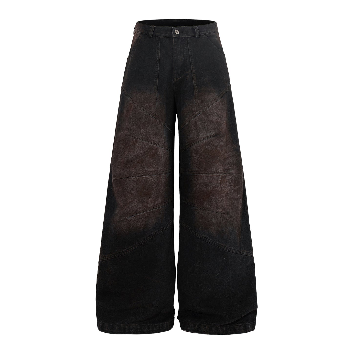 Washed Gradient Wide Leg Denim Jeans WN23603