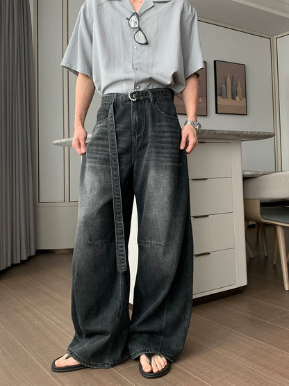 Cooling Straight Wide Leg Denim Jeans WN20461