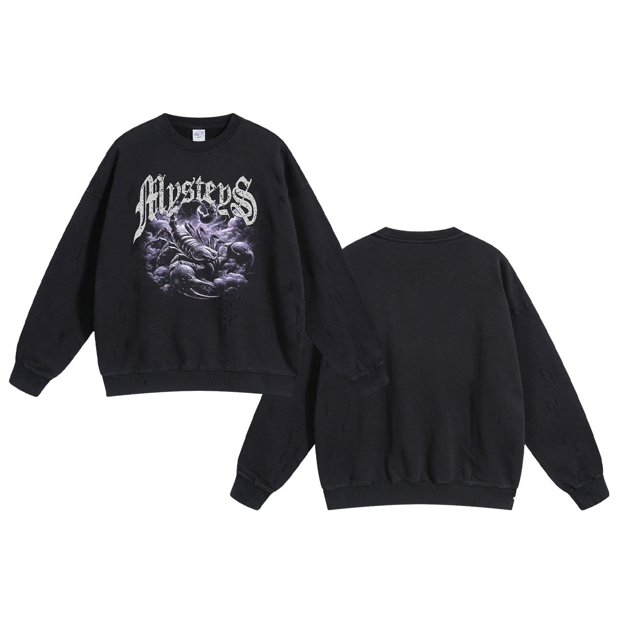 Heavyweight Wax-Dyed Washed Print Long Sleeve T-Shirt WN9988