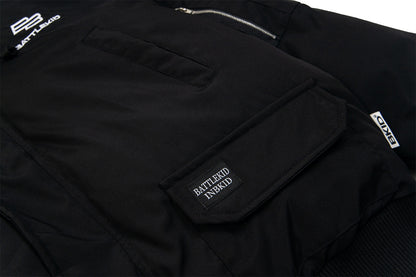 Fur Collar Hooded Workwear Padded Jacket WN11558