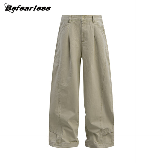 Washed Panel Wide Leg Pants WN26253