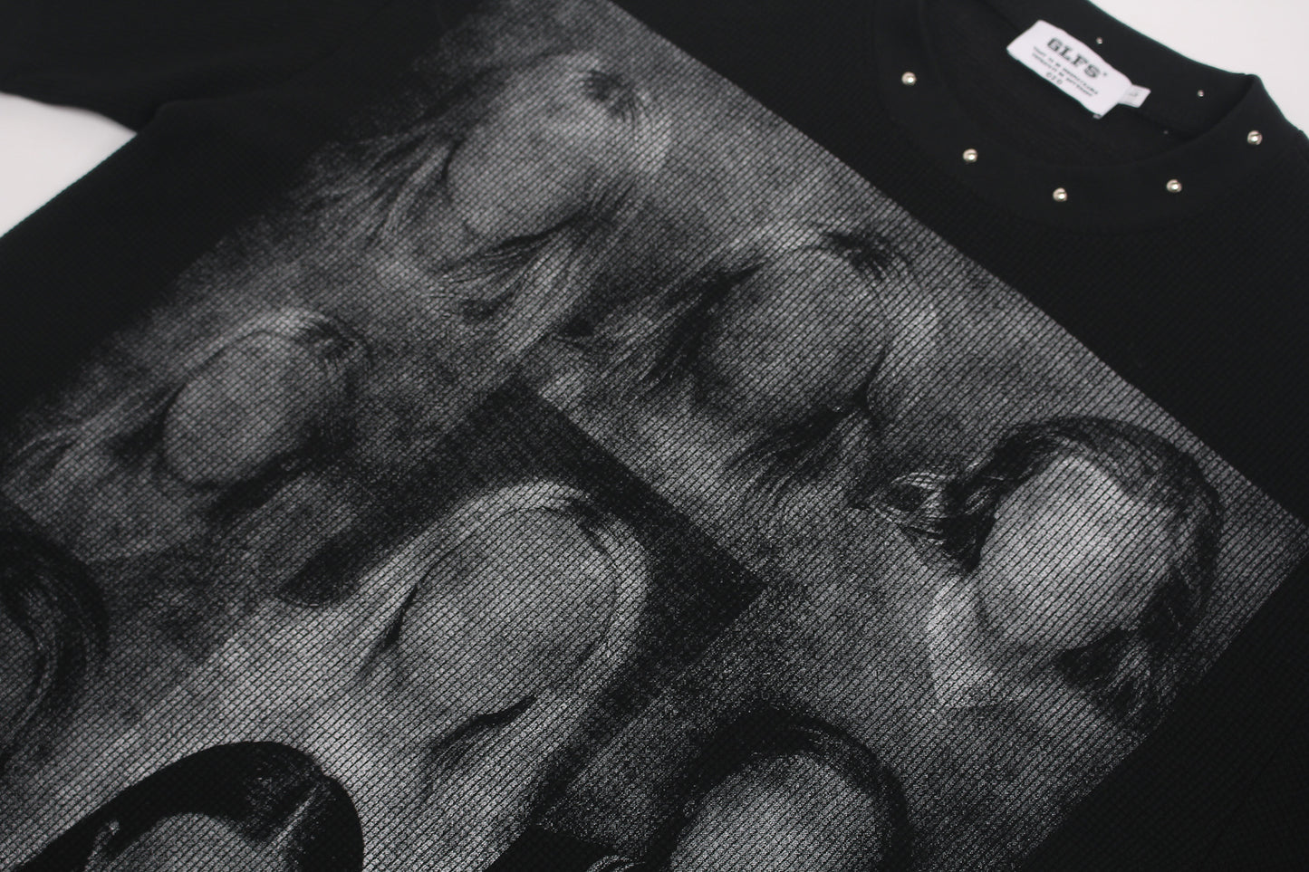 Portrait Studs Detail Short Sleeve T-Shirt WN25424