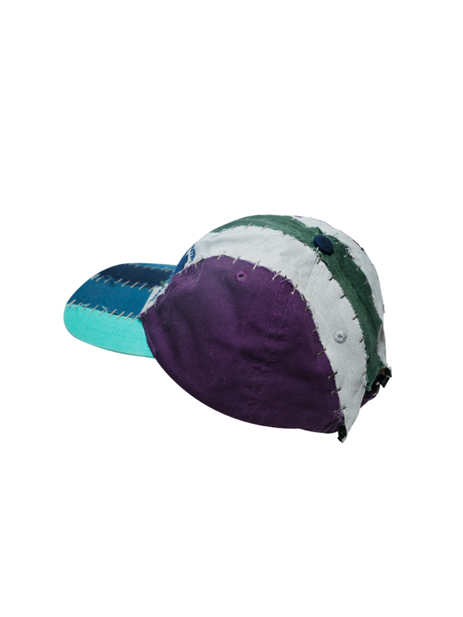 Patchwork Contrast Design Cap WN21094
