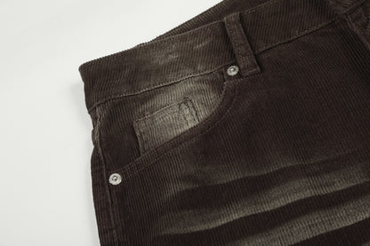 Washed Corduroy Wide Leg Pants WN23065