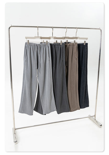 Fake Layered Round Neck Long Sleeve T-Shirt & Sporty Pants Setup WN7844