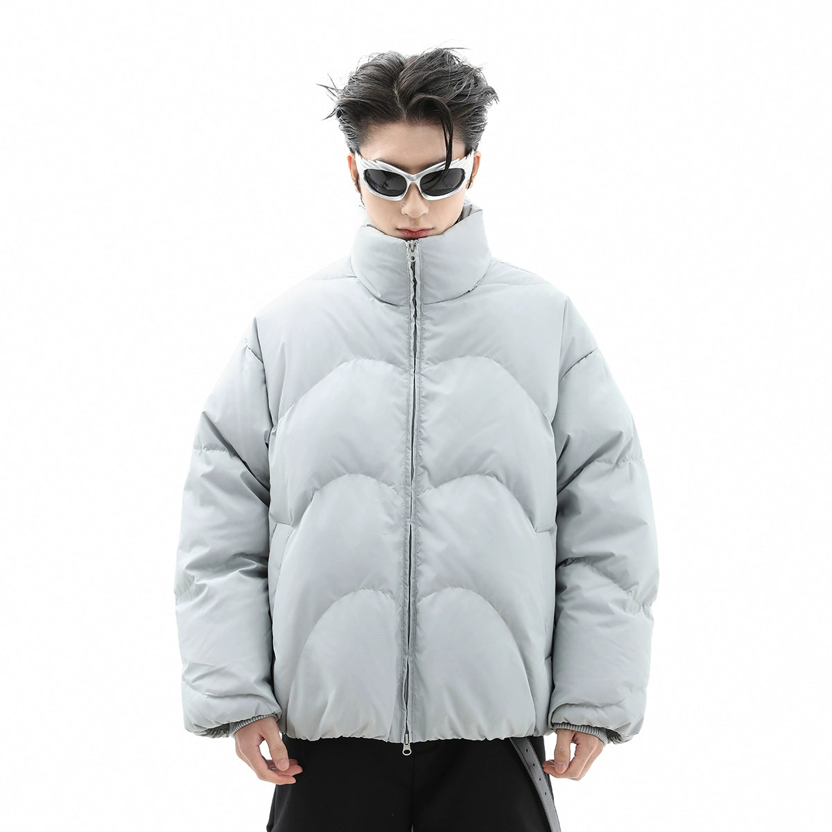 White Duck Down Short Puffer Jacket WN10252