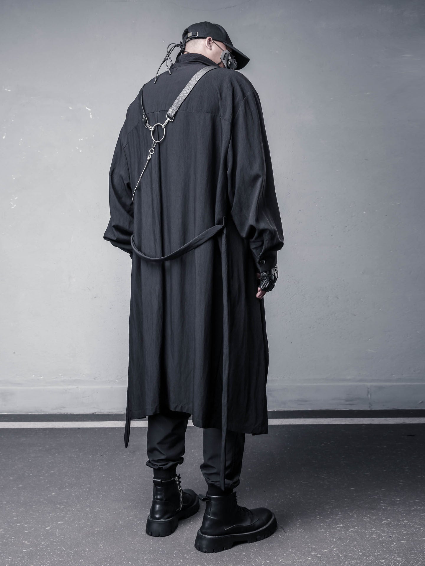 Draped Irregular Long Coat WN22562