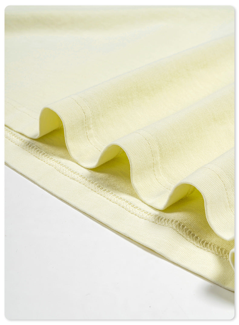 Washed Angel Print Round Neck Short Sleeve T-Shirt WN7833