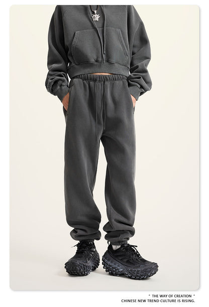 Wide-leg Washed Sweatpants WN6462