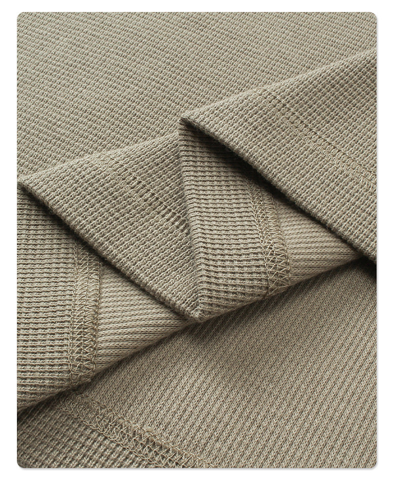 Oversize Waffle Long-sleeve T-shirt WN6601