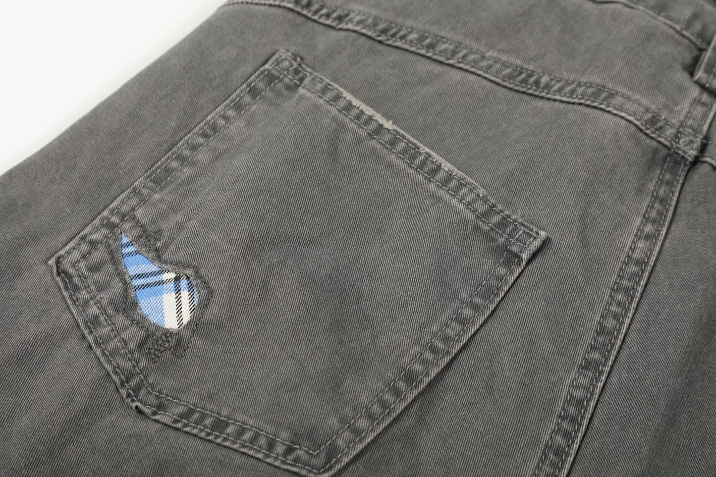 Damage Dirty Wide Leg Curved Cargo Pants WN25866
