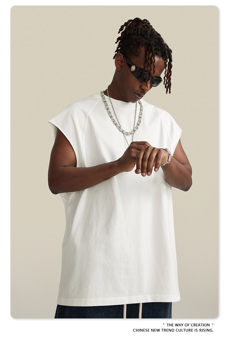 Washed Oversize Tank Top T-shirt WN6447