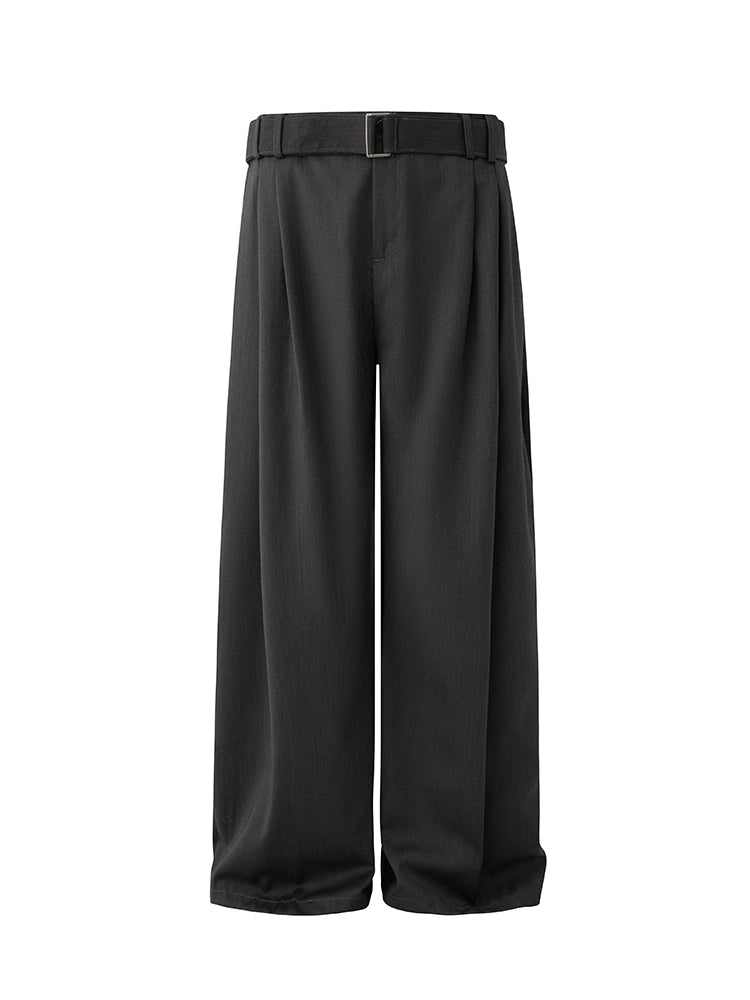 Draped Straight Wide Leg Trousers WN20311