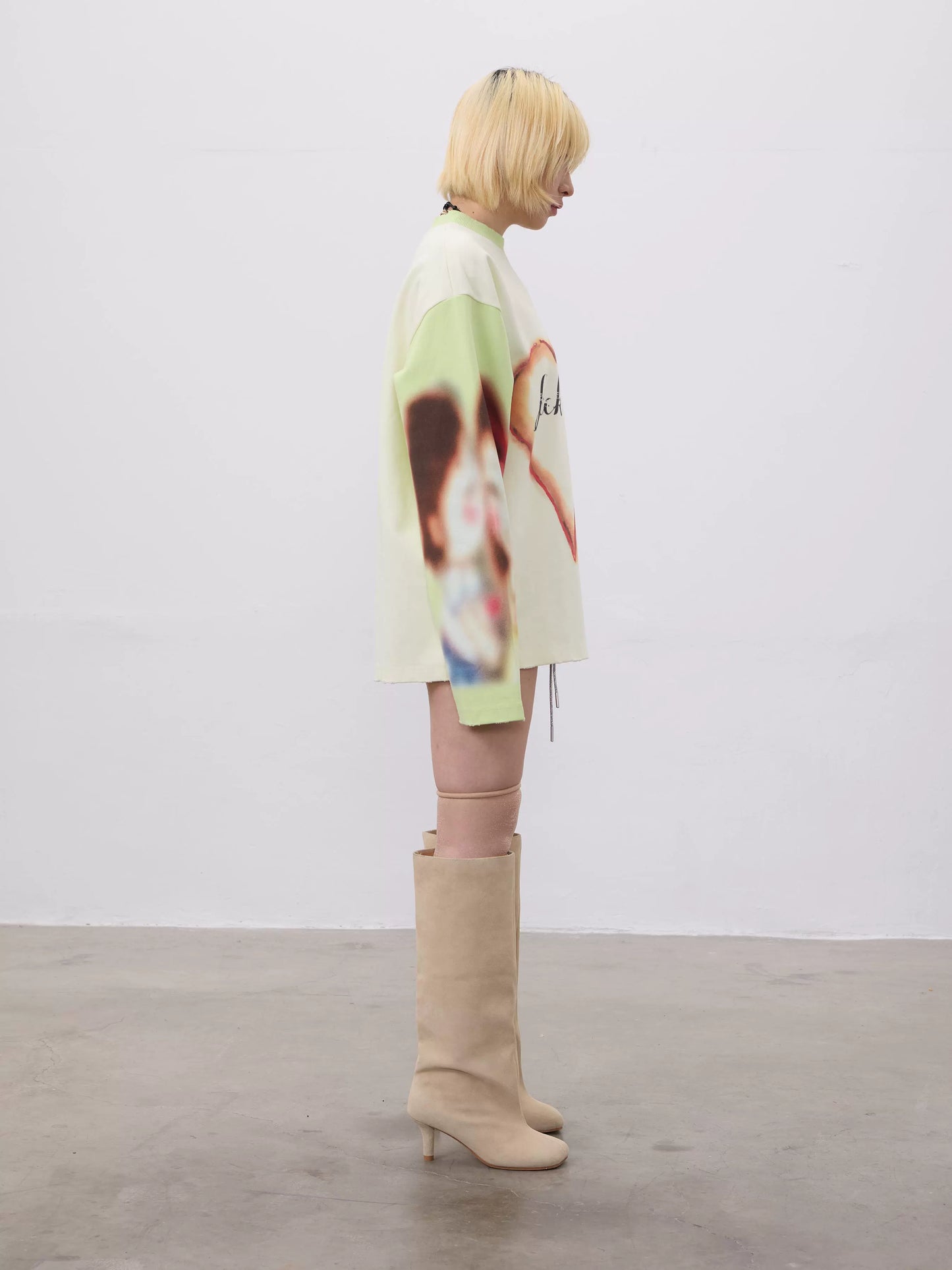 Heart Art Print Long Sleeve T-Shirt WN19099