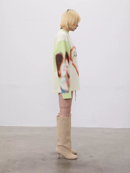 Heart Art Print Long Sleeve T-Shirt WN19099