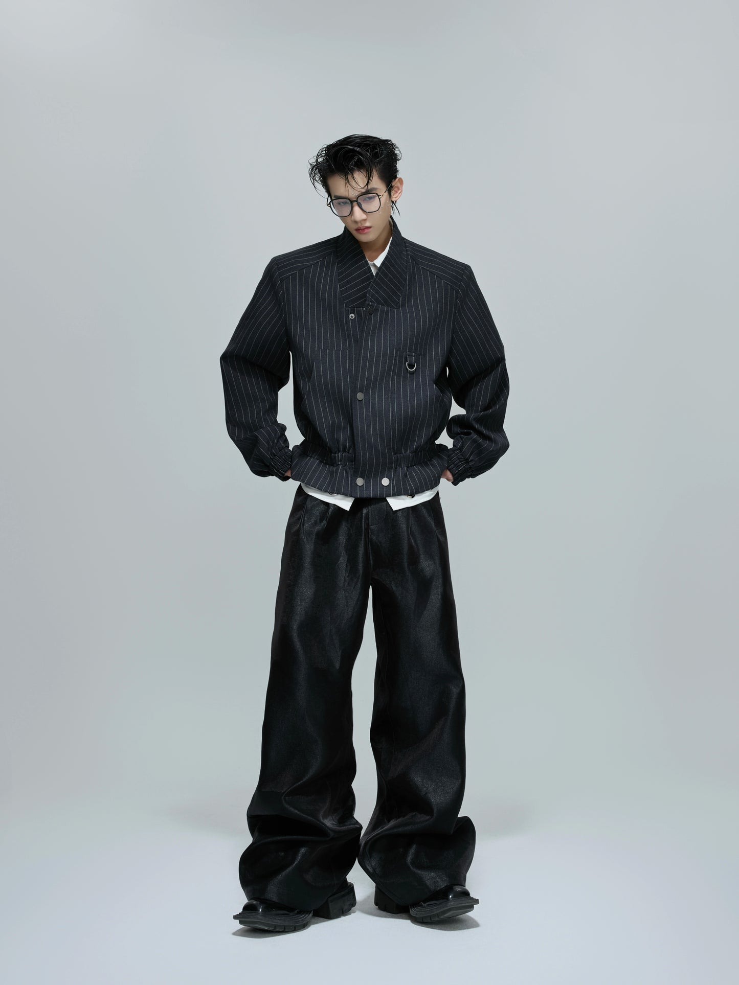 Structured Standing-Collar Jacket WN21694