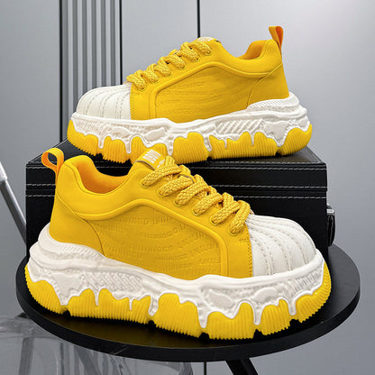 Shell Toe Embossed Chunky Sole Sneakers WN24665
