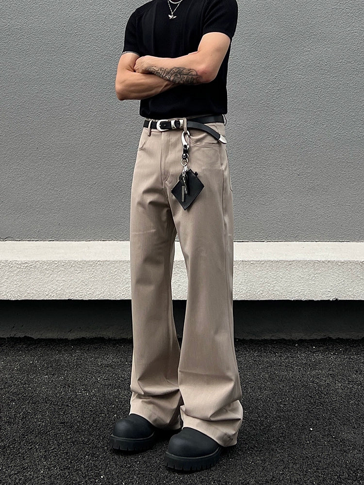 Minimal Draping Design Flare Pants WN19457