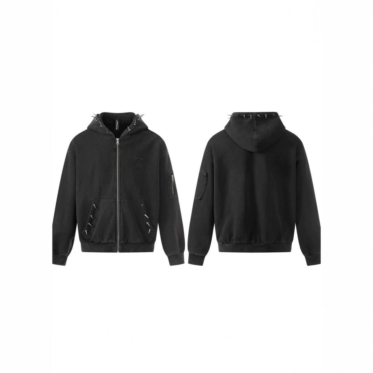 Studs Zipper Hodie WN28033