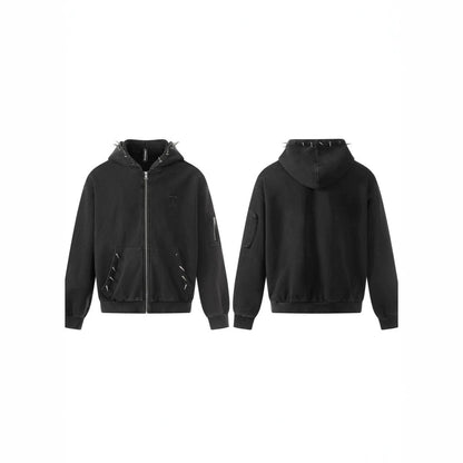 Studs Zipper Hodie WN28033
