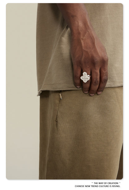 Water Washed Heavyweight Oversize Short Sleeve T-Shirt WN6077