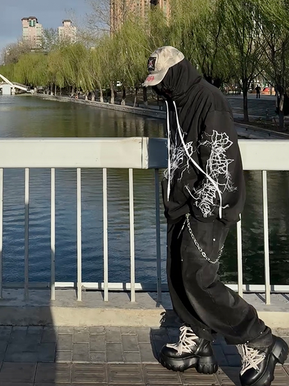 Tie-Dye Patchwork Rivet Curved-Brim Cap WN21082