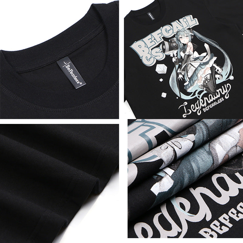Illustration Graphic Print Short Sleeve T-Shirt WN26215