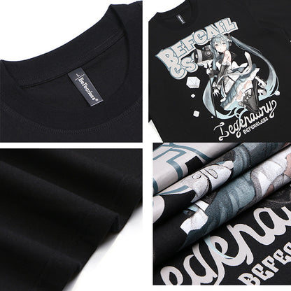 Illustration Graphic Print Short Sleeve T-Shirt WN26215