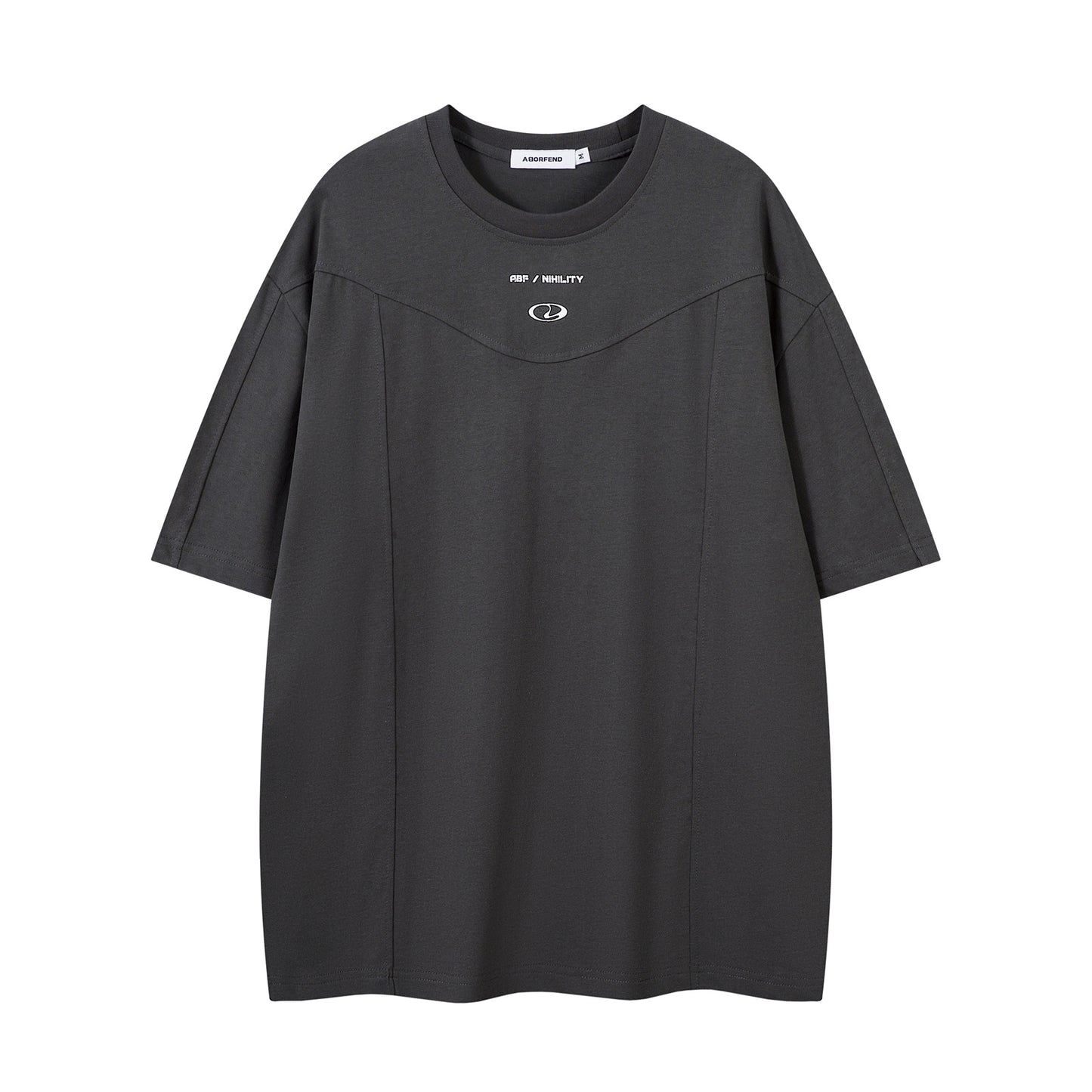 Patchwork Letter Print Short Sleeve T-Shirt WN15062