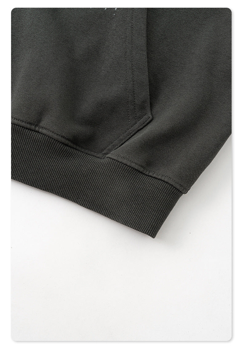 Graffiti Print Oversize Zipper Hoodie WN9936