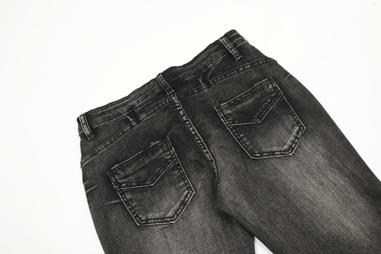 Washed Flare Denim Jeans WN14556