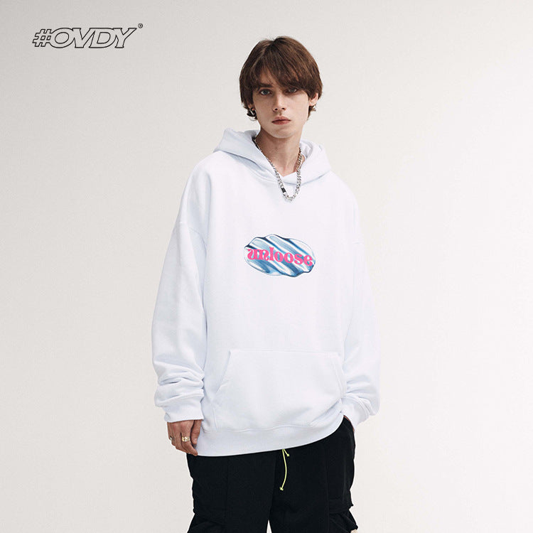 Oversize Print Hoodie WN12573
