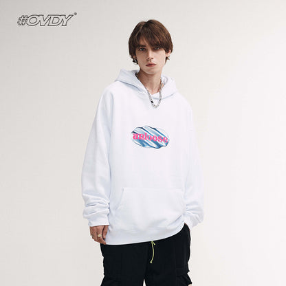 Oversize Print Hoodie WN12573